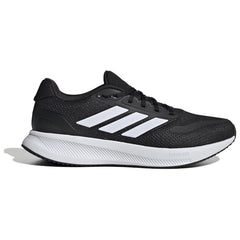 Men's Wide Fit Adidas Runfalcon 5 Walking/Running Trainers - Black/White