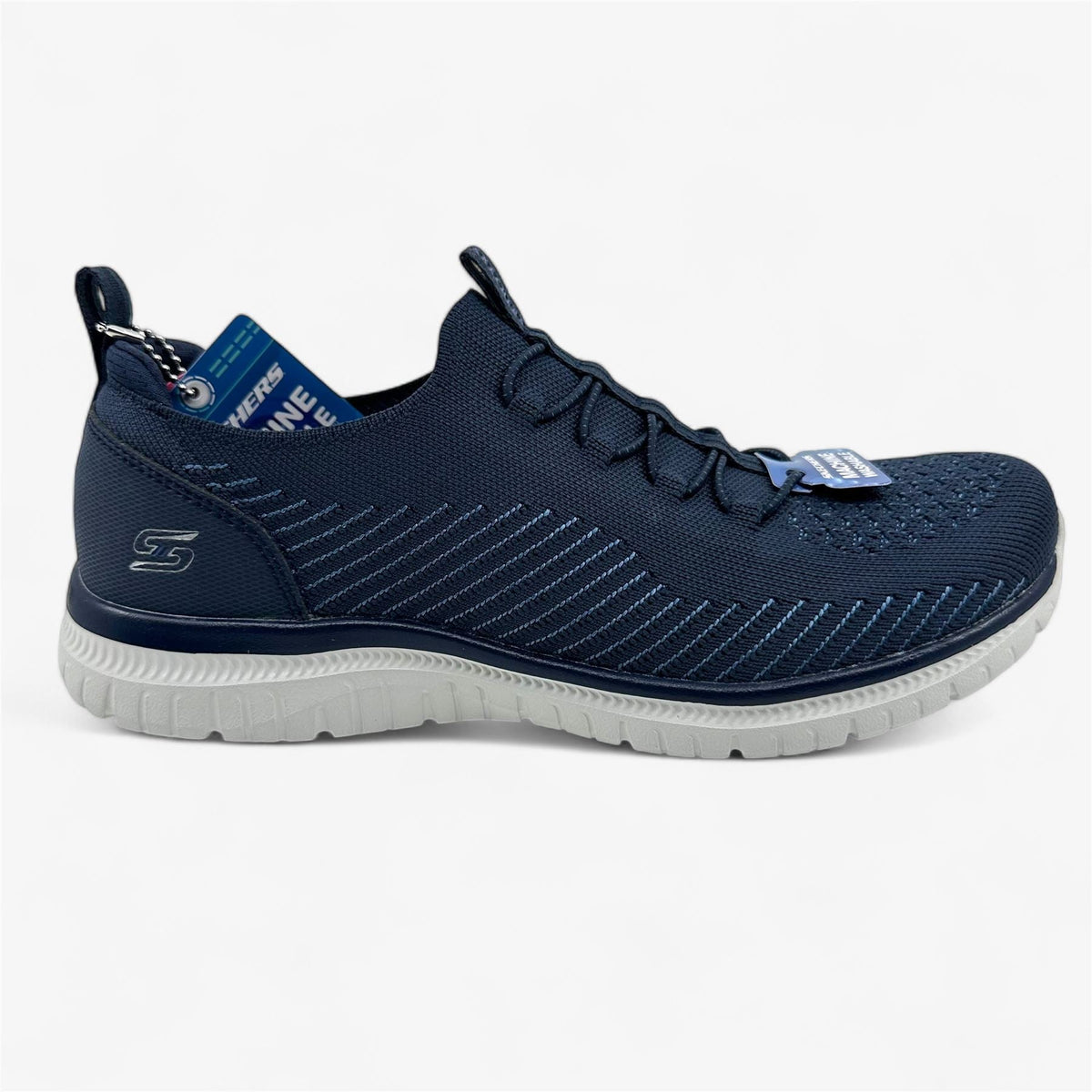 Skechers Virtue Twilight Navy Blue Womens Athletic Sneaker