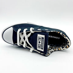 Converse CTAS Madison Ox Black Driftwood White Leopard Kids Shoes 667214F