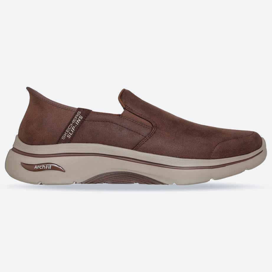 Men's Wide Fit Skechers 216813 Slip-ins Go Walk Arch Fit 2.0 Quest Trainers