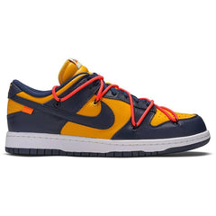 Nike Mens Off-White x Dunk Low Sneakers - 'University Gold'