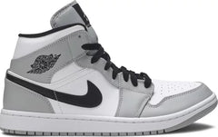 Nike Mens Air Jordan 1 Mid Sneakers - 'Smoke Grey'