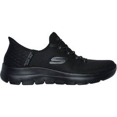 Women's Wide Fit Skechers 150123 Slip-ins Summits Diamond Dream Trainers - Black
