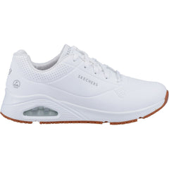 Men's Wide Fit Skechers 200054EC Uno SR Trainers - White