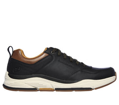 Men's Wide Fit Skechers 66204 Benago Treno Street Wear  Walking Trainers - Black