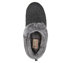 Womens Wide Fit Skechers Keepsakes Ice Angel Mule Slippers - Charcoal