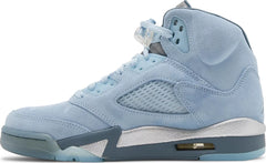 Nike Womens Air Jordan 5 Retro Sneakers - 'Blue Bird'