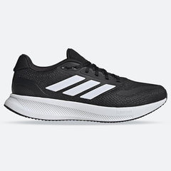 Men's Wide Fit Adidas Runfalcon 5 Walking/Running Trainers - Black/White