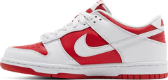 Nike Grade School Womens Dunk Low Sneakers - 'Championship Red'