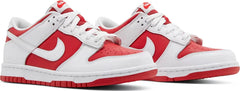 Nike Grade School Womens Dunk Low Sneakers - 'Championship Red'