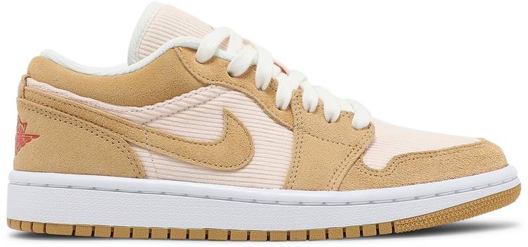 Nike Womens Air Jordan 1 Low SE Sneakers - 'Twine'