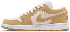 Nike Womens Air Jordan 1 Low SE Sneakers - 'Twine'
