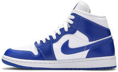 Nike Womens Air Jordan 1 Mid Sneakers - 'Kentucky Blue'