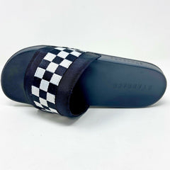 STNDRD Standard Los Angeles Monaco Checkerboard Black White Womens Sandals
