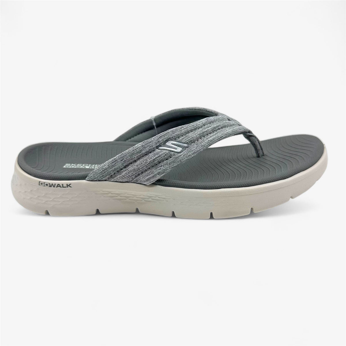 Skechers Go Walk Flex Overjoy Grey Womens Sandal Thong
