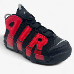 Nike Air More Uptempo PS Black University Red Kids Athletic Sneaker