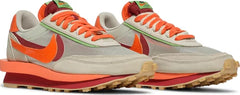 Nike Mens Sacai x Clot x LDWaffle Sneakers - 'Net Orange Blaze'