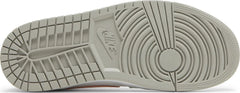 Nike Womens Air Jordan 1 Mid SE Sneakers - 'White Light Iron Ore'