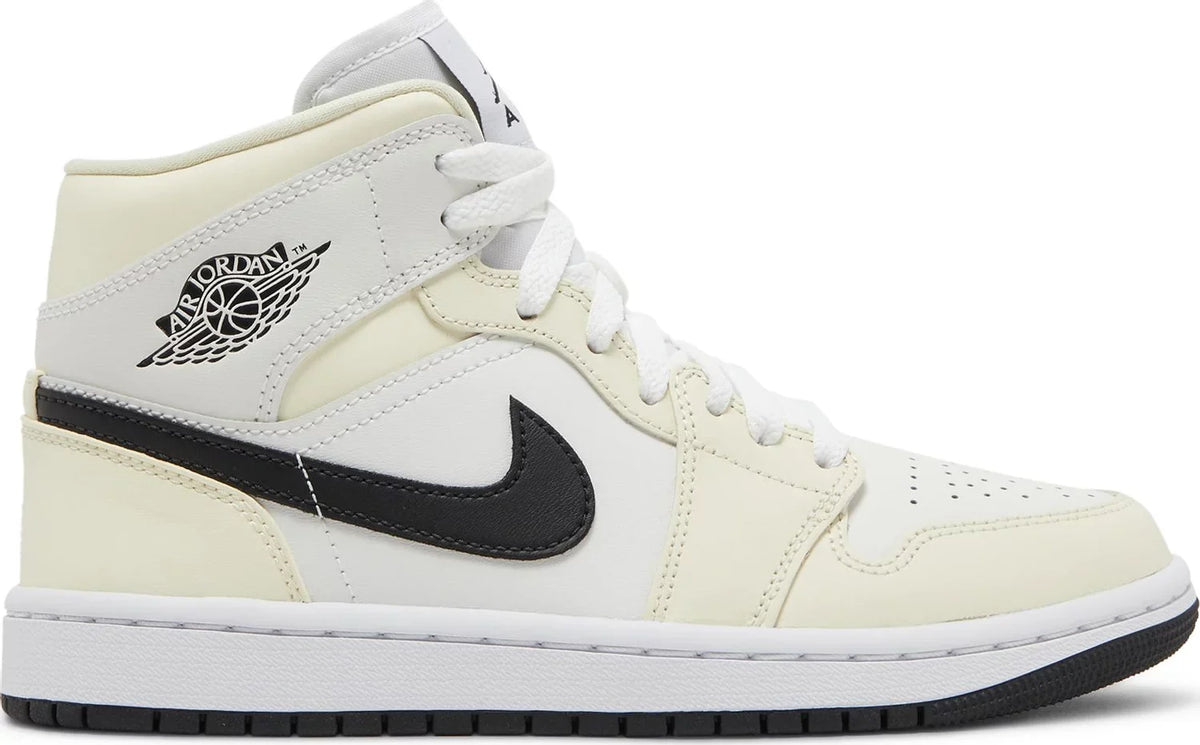 Nike Womens Air Jordan 1 Mid Sneakers - 'Coconut Milk'