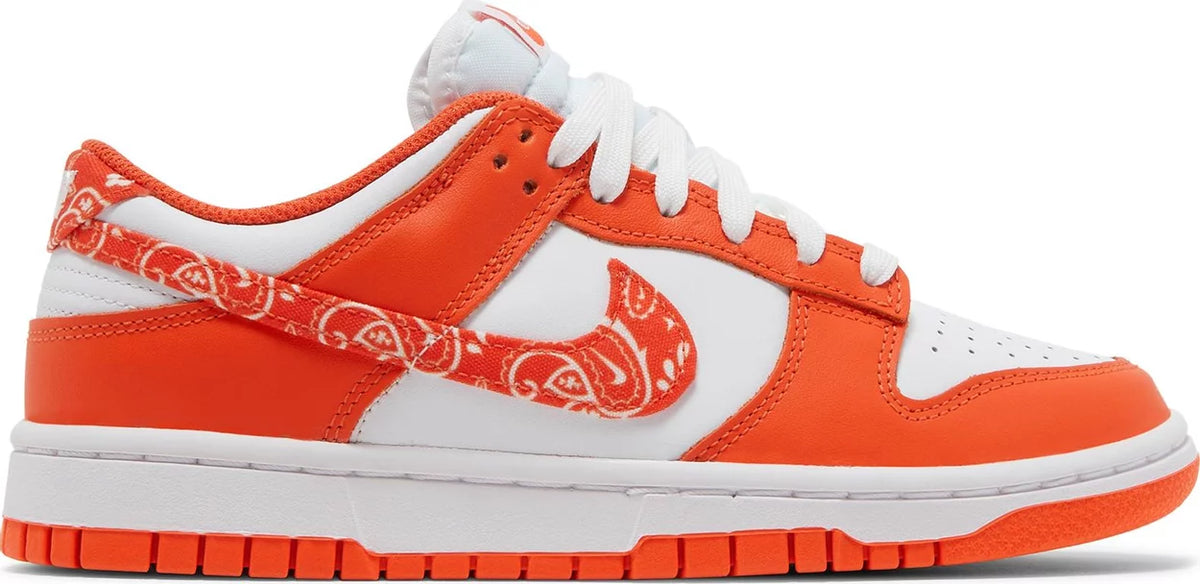 Nike Womens Dunk Low Sneakers - 'Orange Paisley'