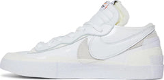 Nike Mens Sacai x Blazer Low Sneakers - 'White Patent'