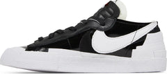 Nike Mens Sacai x Blazer Low Sneakers - 'Black Patent'