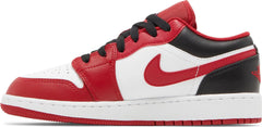 Nike Grade School Womens Air Jordan 1 Low Sneakers - 'Reverse Black Toe'