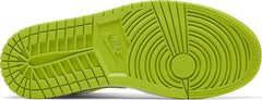 Nike Womens Air Jordan 1 Mid Sneakers - 'White Lime'