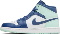 Nike Mens Air Jordan 1 Mid Sneakers - 'Blue Mint'