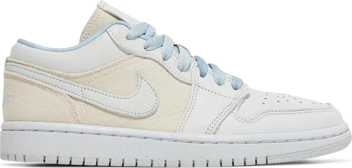 Nike Womens Air Jordan 1 Low Sneakers - 'Sail Canvas'