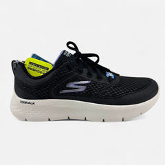 Skechers Go Walk Flex Kali Black Lavender Womens Athletic Ultra Go Sneaker