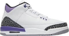 Nike Grade School Womens Air Jordan 3 Retro Sneakers - 'Dark Iris'