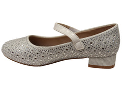 Grosby Ramona Glitter Girls Kids Mary Jane Formal Dress Shoes
