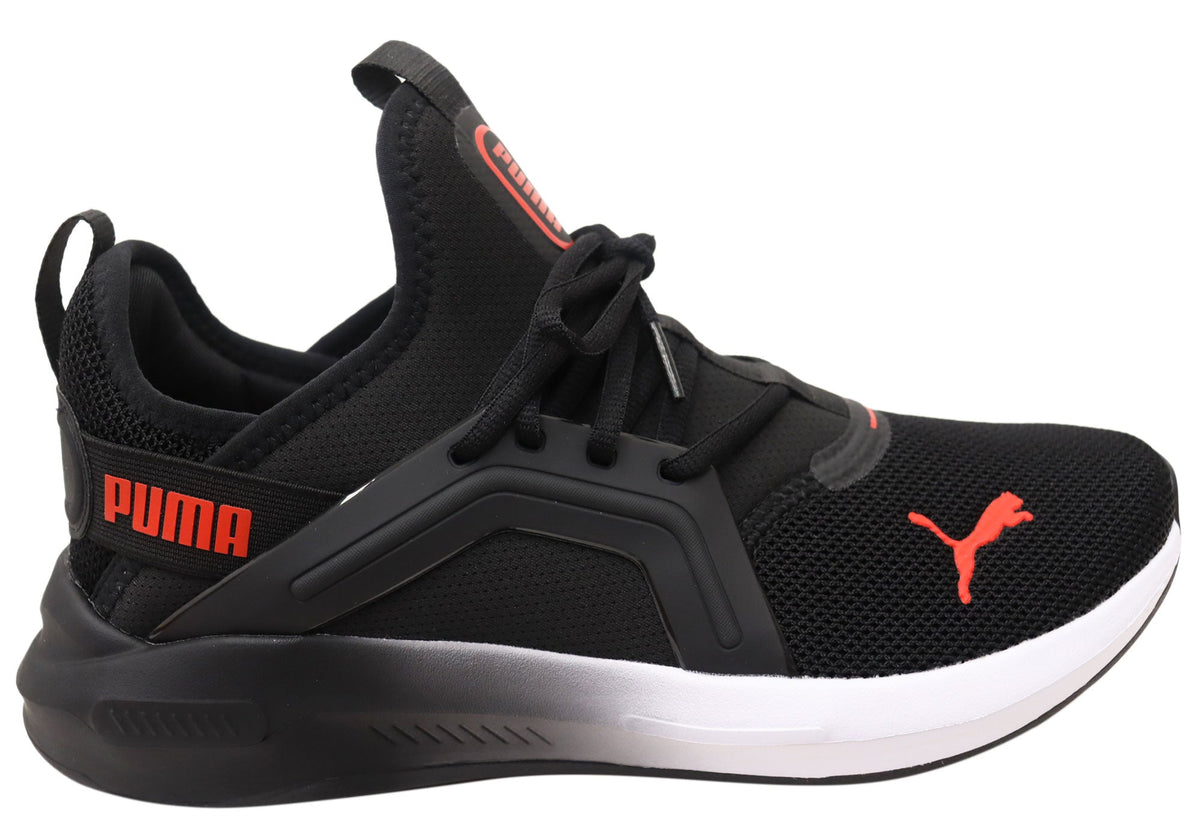 Puma Softride Enzo 5 Mens Comfortable Shoes Black Red