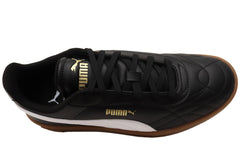 Puma Club II Indoor Mens Comfortable Lace Up Shoes Black White