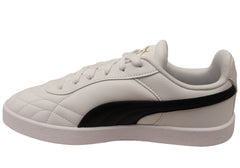 Puma Club II Indoor Mens Comfortable Lace Up Shoes White Black