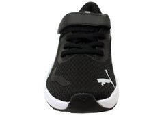 Puma Lite AC PS Kids Comfortable Athletic Shoes Black White