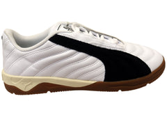 Puma Tifosi Calcio LS Mens Comfort Lace Up Casual Shoes White Black