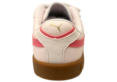 Puma Club II Era V PS Kids Girls Comfortable Adjustable Strap Sneakers