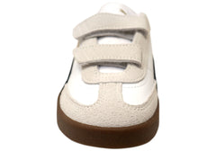 Puma Club II Era V PS Kids Adjustable Strap Sneakers White Black