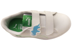 Puma Smash 3.0 Dino V PS Kids Boys Adjustable Strap Sneakers