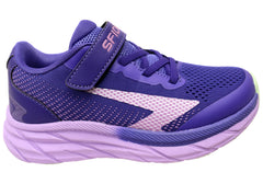 Sfida Tempo Kids Girls Adjustable Strap Athletic Shoes Purple