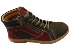 Cabello Comfort Willora Womens Comfort Leather European Ankle Boots