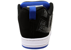 DC Shoes Mens Comfortable Leather Court Graffik Shoes Black Blue