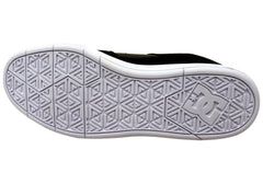 DC Shoes Mens Cure Comfortable Leather Lace Up Shoes Black