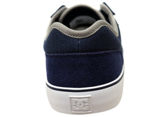 DC Shoes Mens Comfortable Tonik Leather Lace Up Shoes Navy White