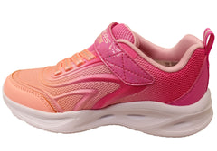 Skechers Kids Girls S Lights Sola Glow Colour Breeze Comfortable Shoes