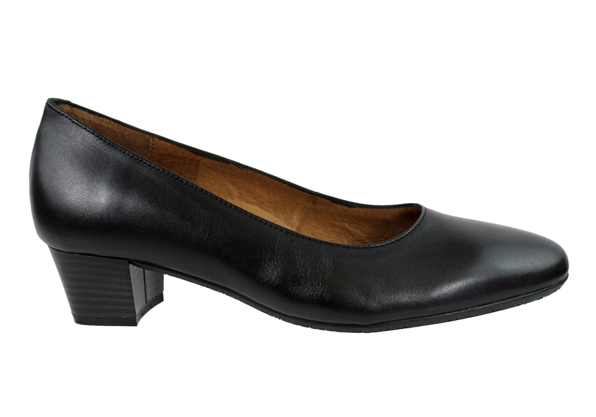 Aerobics Hostess 35 Womens Classic Leather Court Shoe Made In Portugal