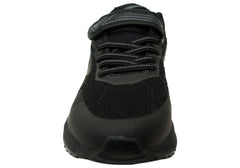 Sfida Prota Kids Boys Adjustable Strap Athletic Shoes Black Black