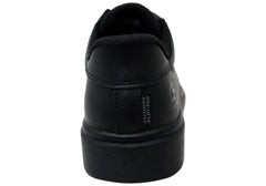 Skechers Unisex Kids Smooth Tracks Classic Frame Leather School Shoes